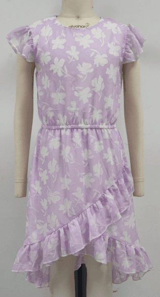 Floral Chiffon Dress — Chiffon Dress