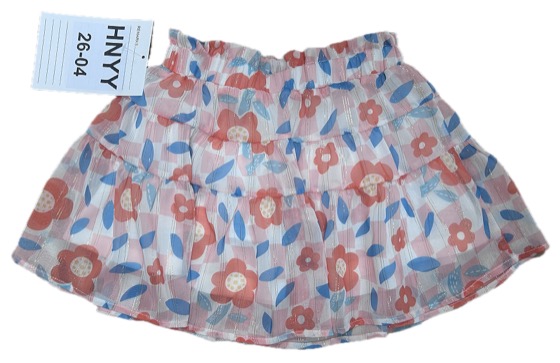 Floral tiered ruffle skirt, alternate view